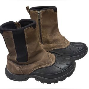 L.L. Bean Brown and Black Tek 2.0 Suede Waterproof Boots sz8